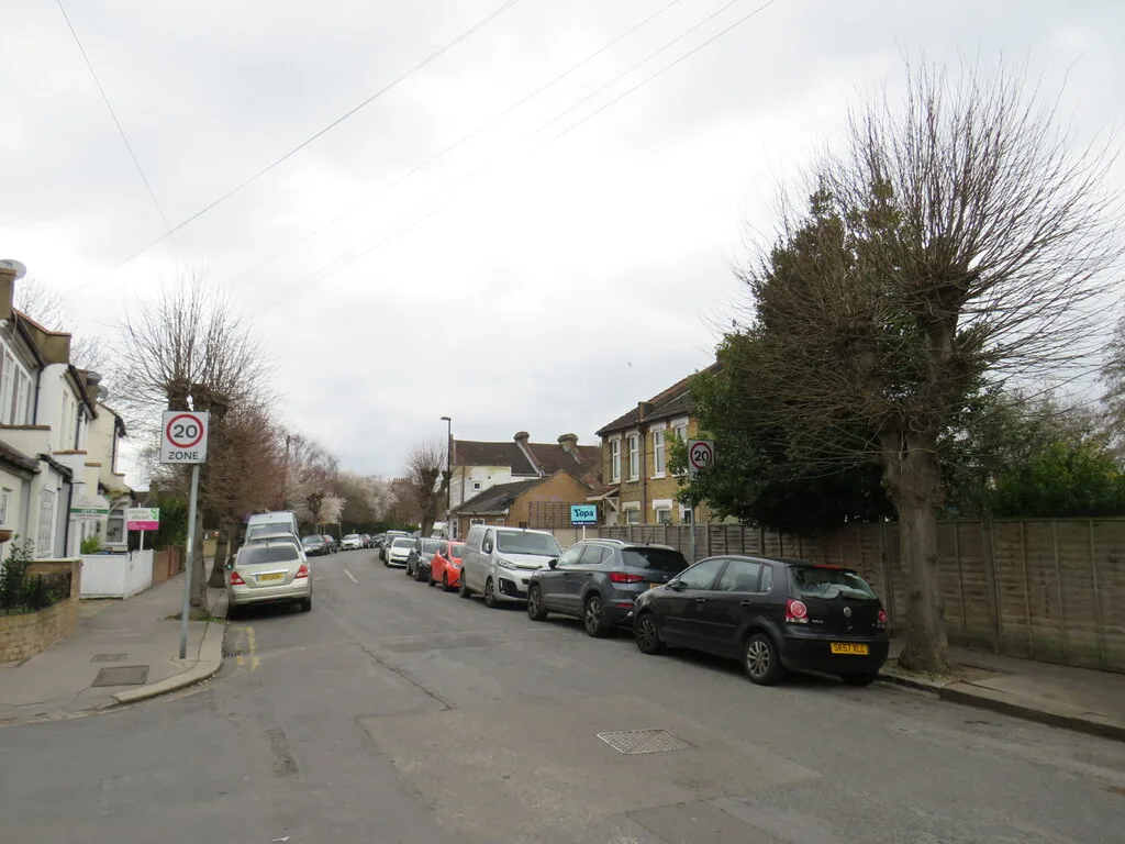On-street parking on Dartnell Road, Croydon
