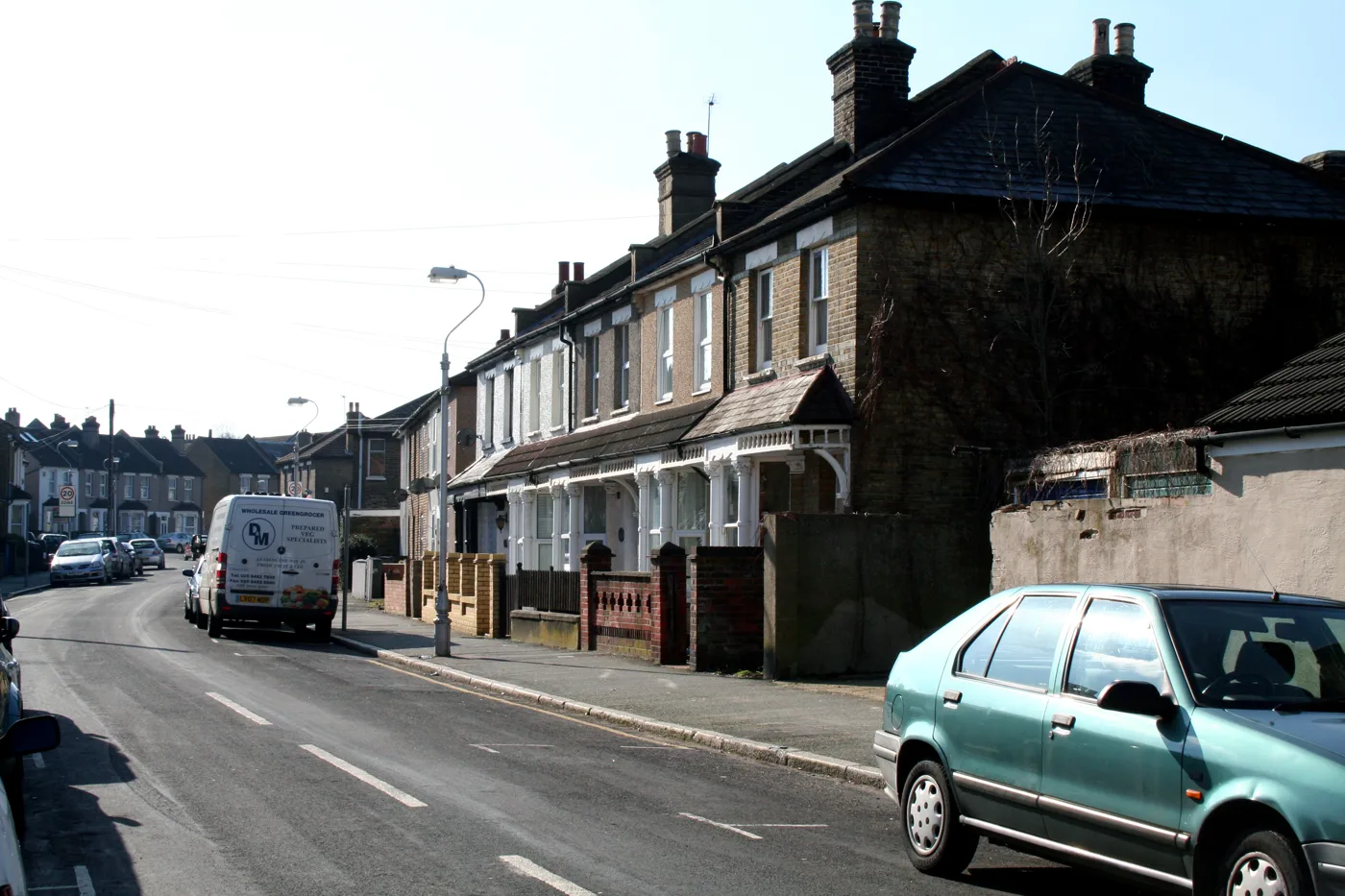 Terraced houses in Oval Road, Addiscombe. The average Croydon terraced house sold for £396,579 in July 2026