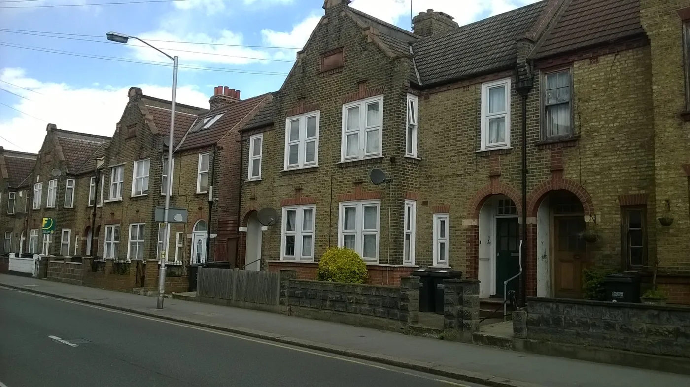 Terraced cottages in Melfort Road, Thornton Heath. The average Croydon terraced house sold for £404,424 in August