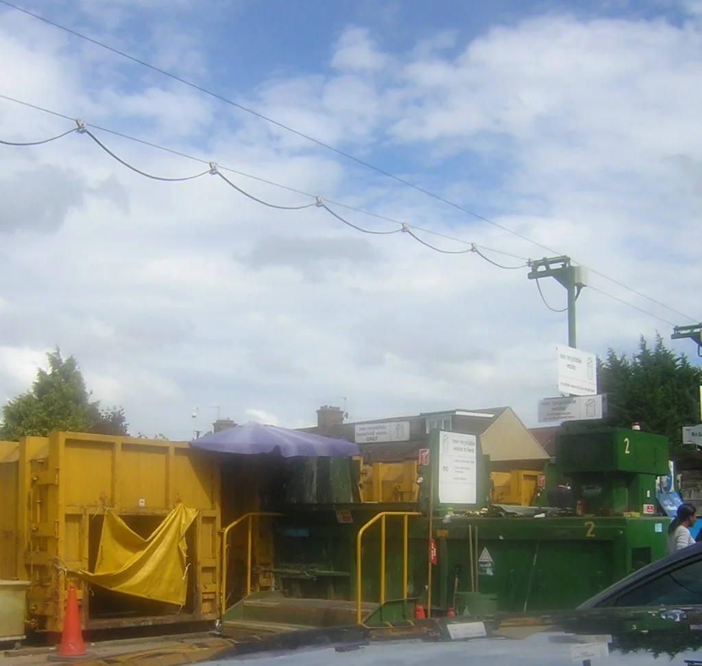 The Purley Oaks reuse and recycling centre on Brighton Road, South Croydon, in an earlier photograph.