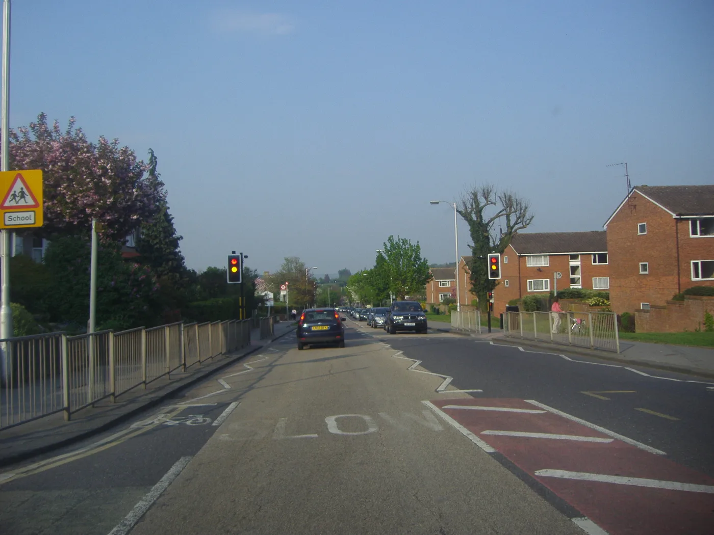 Selsdon Park Road near John Ruskin College, photographed in 2011. The photo does not show Wednesday's incident.