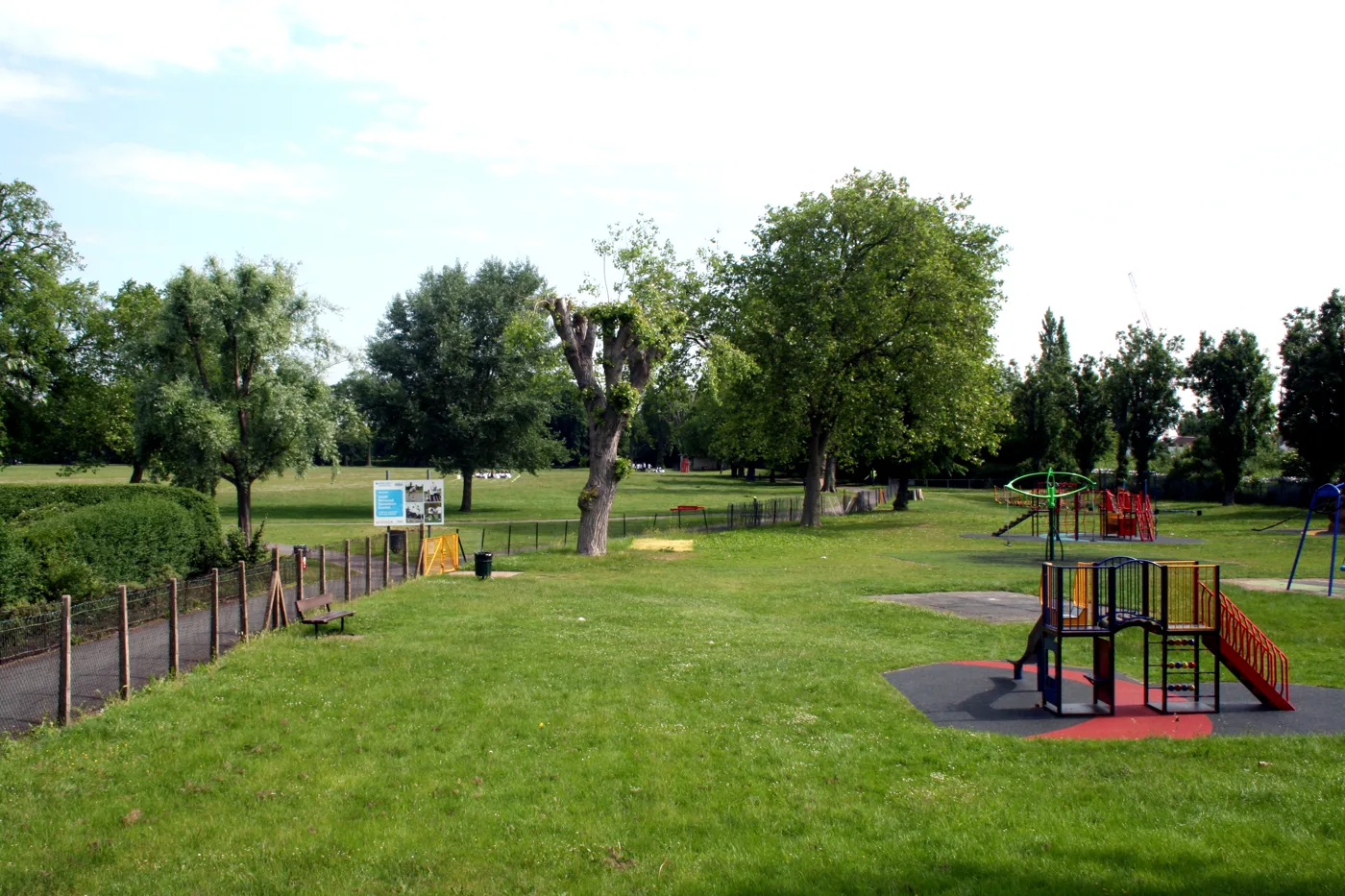 South Norwood Recreation Ground, the 14-acre park where the festival has been held. The photograph was taken on an ordinary day, not during the festival