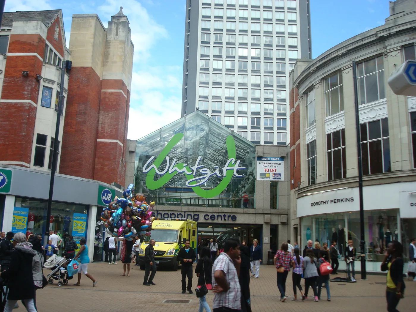 The Whitgift Centre's North End entrance, which the masterplan would replace.